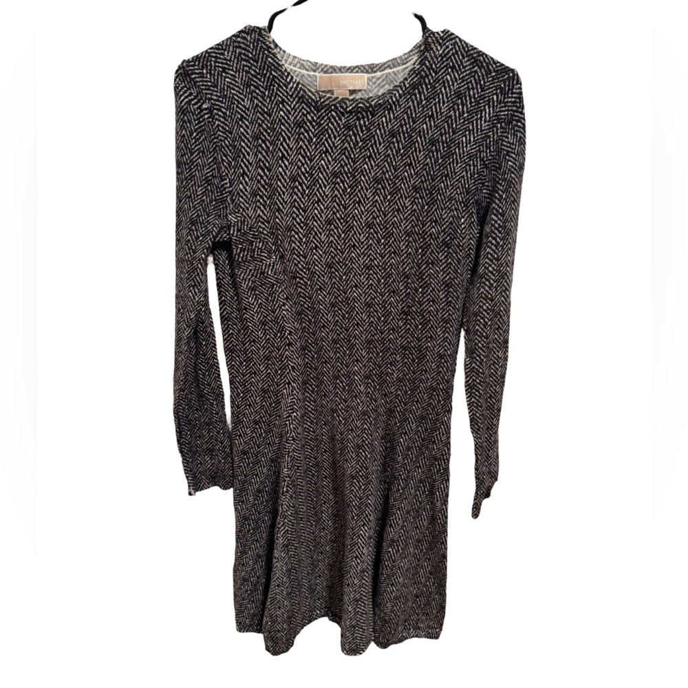 Michael Michael Kors Long Sleeve Print Dress‎
